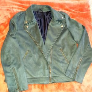 Banana Republic Faux Suede Bomber Jacket Large